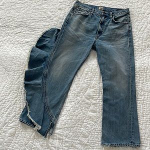 Citizens of Humanity size 30 Estella ruffle leg jean.